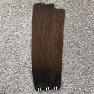 Vente en gros Extensions de cheveux à trame ombrée avec un seul donneur aligné sur les cuticules Cheveux humains droits naturels HD Swiss Lace Bundle Matière première - Product Image 5