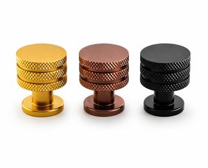 Premium Black Metal Cabinet <b>Knob</b> Solid Furniture Drawer Pull Handle for Kitchen Cabinet Wardrobe Cupboard Dresser Door - Product Image 1
