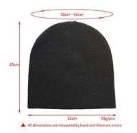 Bonnets d'hiver classiques, broderie personnalisée du logo, bonnets courts en tricot