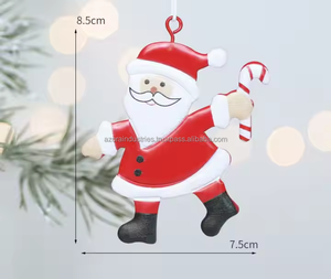 Ornements de Noël Arbre de Noël Pendentifs en métal Fabriqués à la main Objets de collection suspendus Décor de fête - Product Image 2