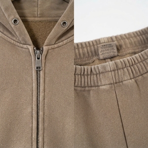 Custom <b>Men's</b> zipper Hoodies High Quality Cotton Fabric Embroidered Loose Fit Acid Washed Full Zip up Vintage Sun Faded 2026/2027 - Product Image 6