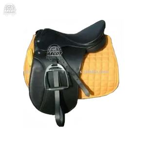 Premium Horse Saddle en Cuero Inglés Saddle Negro Marrón Tan Color Venta al por mayor Horse Saddle - Product Image 1