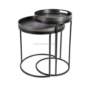 Mesa de centro de Metal elegante de lujo moderna hecha a mano multiusos muebles de sala de estar de alta calidad para el hogar Hotel restaurante - Product Image 4