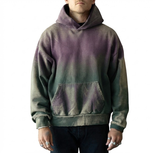 Sudadera con Capucha para Hombre, Diseño Único, Estilo Casual, Corte Holgado, Efecto Desgastado, con Logotipo Personalizado, Impresión Digital - Product Image 1