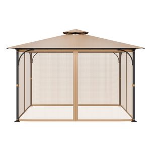 Rete di Ricambio 10x12x7.3 FT per Gazebo da Giardino, Tenda a Rete a 4 Pannelli per Pareti Laterali, Adatta alla Maggior Parte dei Patio - Product Image 1