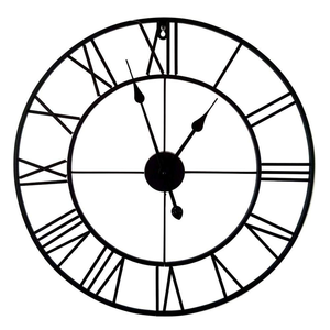 High Quality Silent Quartz Abstract <b>Post</b>-modern Wall Clock with Roman Numerals 40cm Metal Home Decor - Product Image 5