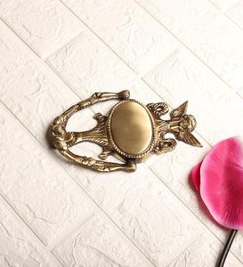Battant de porte artisanal en laiton, ange gardien, style antique et vintage, poignée décorative pour porte d'entrée, décoration intérieure - Product Image 6