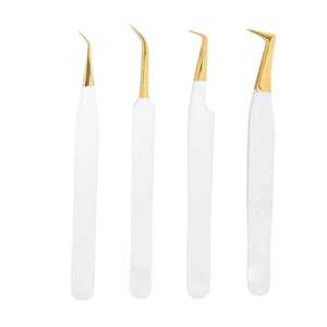 Pinzas de Acero Inoxidable SEVMEK INSTRUMENTS SI-ET-0100 para Cejas, con Logotipo Personalizado, Agarre de Diamante, 10 mm de Longitud, Punta Lisa - Product Image 1