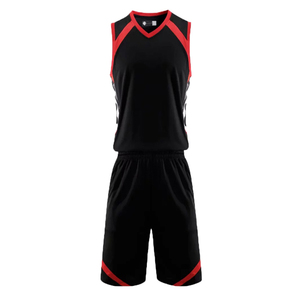 ชุดบาสเก็ตบอล เสื้อบาสเก็ตบอลแขนกุดทันสมัยและกางเกงขาสั้นเข้าชุดสำหรับเยาวชนผู้ใหญ่ฝึกซ้อมทีมมืออาชีพ - Product Image 2