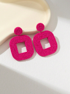 Boucles d'oreilles festives en forme d'étoile, ornées de perles et de diamants, pour Noël, bijoux de fête - Product Image 6