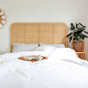 Wholesale eco-friendly rattan bed headboard handmade bedhead headboards for decorating beds - Product Image 4