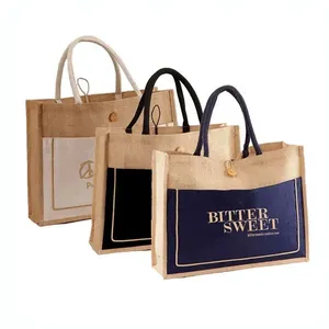 Bolsa de Yute Ecológica al por Mayor con Logotipo Impreso en Serigrafía y Revestimiento Interior - Product Image 6