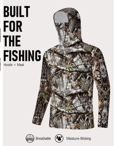 Sweat-shirt à capuche camouflage pour homme, coupe classique, respirant, anti-humidité, vêtements de chasse en plein air, sweat-shirt de chasse camouflage - Product Image 6
