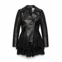 Veste en cuir pour femmes, respirante, sur mesure, OEM, vente en gros