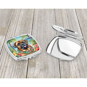 Mastiff Luau miroir de maquillage de voyage compact miroir décoratif de poche pliant pour femmes et filles cadeau - Product Image 3