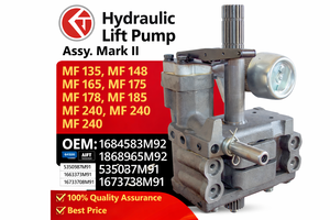 ชุดปั๊มไฮดรอลิกยกของ รุ่น 1684583M92 สำหรับรถแทรกเตอร์ Massey Ferguson MF 135/165/185/21 แบบ Spline  วัสดุอะลูมิเนียม หล่อเหล็ก และสแตนเลส - Product Image 2