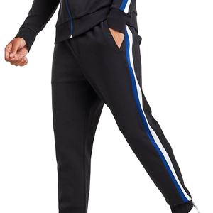 Nueva llegada ropa deportiva de moda para hombres personalizada varios colores gimnasio raya lateral cremallera completa chándal - Product Image 2