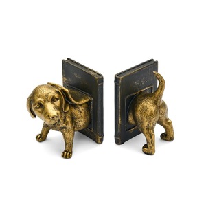 Metal Rabbit Bookends 2Pcs Sculptural Antique Weathered Finish Traditional Design for Easter Home Decor - Product Image 6