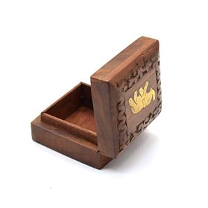 Trendy Wooden Hand Carved Vintage Decorative Storage <b>Box</b> For Jewelry <b>Keepsakes</b> Vanity With Hinged Lid For Homedecor Wedding Gift - Product Image 2