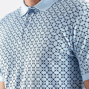 บริการ OEM เสื้อยืดลำลองผู้ชายแบบเรียบง่าย ผลิตจากโพลีเอสเตอร์/คอตตอนรักษ์โลก แขนสั้น รับผลิตจำนวนน้อย พร้อมติดแบรนด์ส่วนตัว - Product Image 6