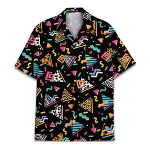 100% Polyester Jersey <b>Half</b> Sleeve Quick Dry Digital Print Men's <b>Shirts</b> Wholesale Customized Design - Product Image 6