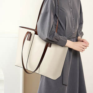 Bolso Tote de Cuero Vacuno Genuino de Lujo para Mujer, Gran Capacidad, 33x28x11cm, Cierre de Cremallera, para Todas las Temporadas, Venta al Por Mayor - Product Image 5