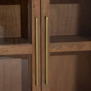 Vitrine en bois Vandana Vesta Arista, meuble de rangement minimaliste moderne en bois massif - Product Image 2