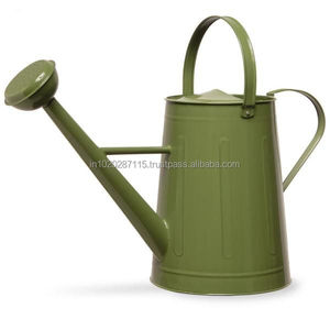Large capacity galvanized <b>water</b> <b>can</b> with no-leak spout and sturdy carry handle designed for daily watering of garden plants - Product Image 5