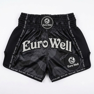กางเกงมวยไทย MMA คิกบ็อกซิ่งแบบสั่งทำพิเศษ คุณภาพสูง เป็นมิตรกับสิ่งแวดล้อม ผลิตจากผ้าซาตินโพลีเอสเตอร์ยืดหยุ่นสูง ขายส่ง จัดส่งรวดเร็ว - Product Image 1