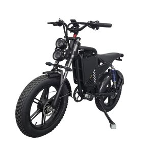 Vélo de ville et de montagne électrique au lithium de 20 pouces, 7 vitesses, moyeu arrière sans balais, 48V 15Ah, suspension avant en acier, double suspension - Product Image 1