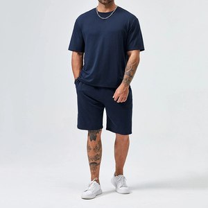 Ensemble d'été respirant pour homme, t-shirt à manches courtes et short, deux pièces, mode décontractée, ensemble de shorts d'été - Product Image 6