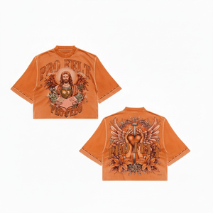 Camiseta de Hombre, Talla Grande, Corte Holgado, Algodón Orgánico, Impresión DTG, Diseño de Logotipo Personalizado, Transpirable, Alta Calidad, Estilo Urbano, OEM - Product Image 5