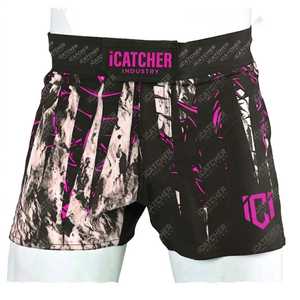 กางเกงบีจีเจ MMA แบบไม่ใช้เสื้อยืด ขายส่ง โลโก้ด้านหน้า ระบายอากาศ แห้งเร็ว ผ้ายืดสแปนเด็กซ์/โพลีเอสเตอร์ สำหรับกีฬากราปลิง - Product Image 4