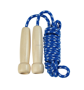 Corde à sauter en cuir avec poignée en bois, longueur réglable pour l'entraînement de boxe et les exercices de fitness - Product Image 1