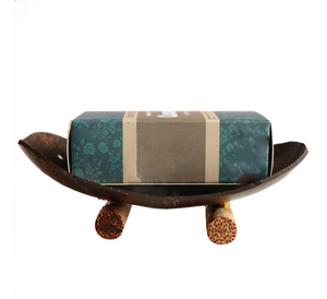 Vintage Coconut Shell Soap Dish Handmade Bathroom Holder for Bar Soap Spa Decoration Display - Product Image 6