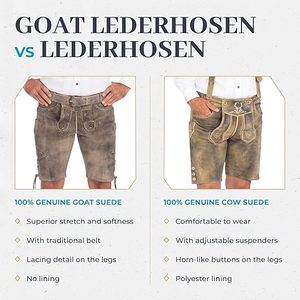 Old Style Plus Size High Embroidered Lederhosen Men | Antique <b>Look</b> Bavarian <b>Leather</b> <b>Shorts</b> | Handmade Summer Eco-Friendly - Product Image 3