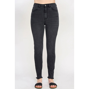 Premium Quality Latest Designs Women's Loose Fit <b>Elastic</b> <b>Waist</b> Vintage Style <b>Jeans</b> Trendy Comfortable Stylish Denim Pants OEM - Product Image 1