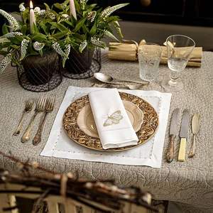 Assiette de présentation à bords givrés, décoration de table moderne pour mariage et fête - Product Image 5