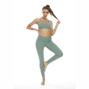 Conjunto de Yoga para Mujer de Alta Calidad Hecho a Medida, Nuevo, Ligero, 100% Algodón, Sin Costuras, Transpirable, de Secado Rápido, Tallas Grandes para Adultos - Product Image 1