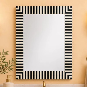 Best Selling Wood Bone Inlay <b>Mirror</b> Frame for Home Decoration Hotel Interior Wall Hanging and Gift Collection Available For Sale - Product Image 6