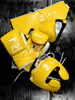 FLY Boks Ekipman Seti Kırmızı Deri Sparring Eldivenleri Başlık Koruyucu Göğüs Koruyucu Bağcıklı Hızlı Kuruyan Hafif Yetişkin Antrenman Seti