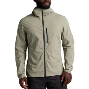 Chaqueta Impermeable Ligera con Capucha para Hombre, con Cierre de Cremallera, Color Verde Oliva, Material Gore-Tex, Ropa de Esquí - Product Image 1