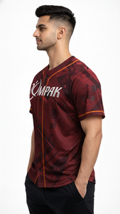 Camiseta deportiva moderna de béisbol para hombre, diseñada con estampado por sublimación en toda la prenda. - Product Image 6