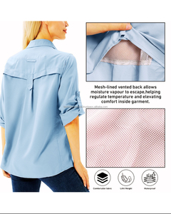 Vêtements de sport de pêche pour adultes, antibactériens, imperméables, 100% polyester, imprimés par transfert thermique, couleur personnalisée - Product Image 3