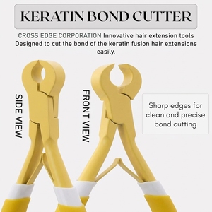 Pinzas para Extensiones de Cabello con Corte de Queratina de Acero Inoxidable de Grado Quirúrgico, Herramienta de Precisión Resistente al Óxido para Remover Extensiones - Product Image 2