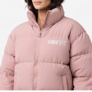 Custom Logo <b>Women's</b> <b>Winter</b> <b>Padded</b> Jacket Regular Fit Quilted Puffer <b>Coat</b> Full Zip OEM ODM Manufacturer - Product Image 4