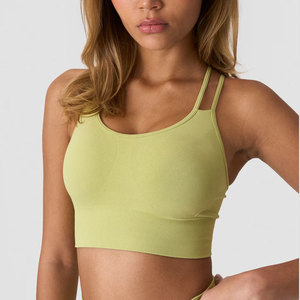 Vêtements d'été très demandés pour femmes, tenue de sport pour la course en extérieur, soutien-gorge dos croisé, couleur unie, bretelles réglables, coupe ajustée - Product Image 4