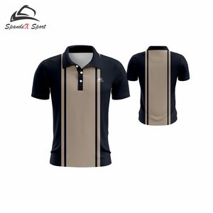 เสื้อคอสูงผ้าโพลีเอสเตอร์ 100% แบบสั่งทำพิเศษ แขนสั้น ผลิตจากผ้าถักที่เป็นมิตรกับสิ่งแวดล้อม พิมพ์โลโก้ตามสั่ง ชุดทำงานผู้ชาย - Product Image 5