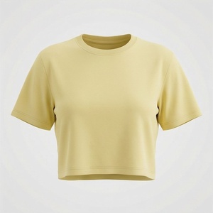 เสื้อครอปท็อปผู้หญิงผ้าฝ้ายสีสันตามสั่ง ลายมัดย้อม เซ็กซี่ ทรงโอเวอร์ไซส์ คอกลม สตรีทแวร์ ฟิตเนส ออกกำลังกาย เสื้อยืดแอคทีฟแวร์ - Product Image 1