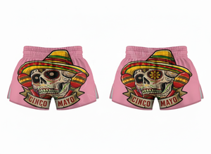 Shorts de Muay Thai imprimés sur toute la surface, 100% polyester satiné, légers, pour entraînement de kickboxing, sur mesure - Product Image 3